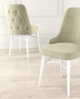 Sada židlí (6 kusů) Pare - Cream, White