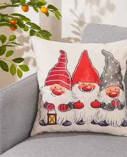 4Home Povlak na polštářek Christmas Dwarfs, 45 x 45 cm