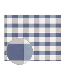 Bellatex Deka Kemping PLUS modrá kostka, 150 x 200 cm
