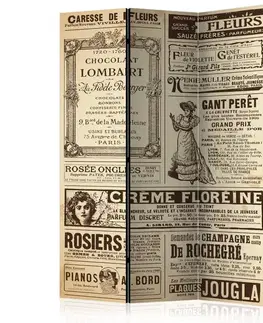 Paraván Vintage Magazines Dekorhome