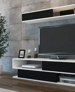 TV stěna / Sestava pod TV Sims - Black, White