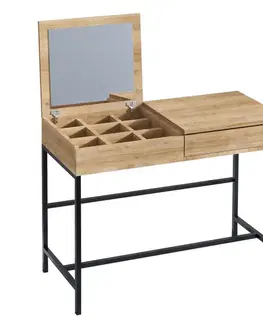 Kosmetický stůl Linda Black and Oak
