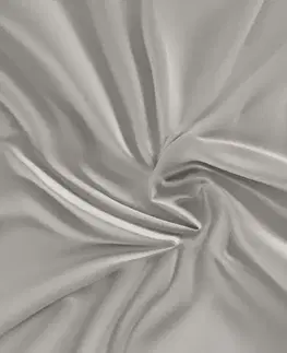 Kvalitex Saténové prostěradlo s gumou světle šedá, 160 x 200 cm