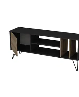 TV stolek Mistico (140) - Walnut, Black