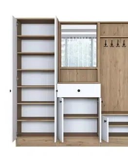 Předsíňová sestava Pome White and Walnut II