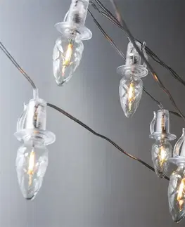 Venkovní osvětlení Šiška čirá, 20 LED Filament žárovky, prodloužení