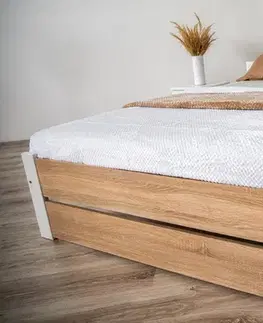 Elvisia Postel LEA s roštem | 90 x 200 cm Barva: Šedá
