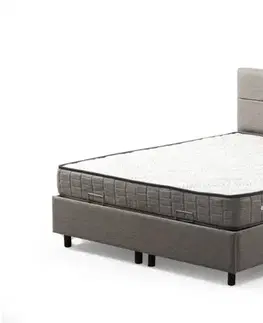 Rám dvoulůžkové postele s čelem Vitalia 160 x 200 - Light Grey