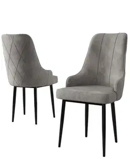 Sada židlí (4 kusy) Trex - Grey, Black