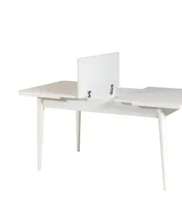 Jídelní set s rozkládacím stolem a židlemi (5 kusů) Vina 0701 - 4 - White, Grey