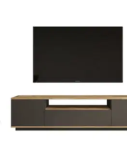 Televizní stolek Fran Atlantic Pine and Anthracite