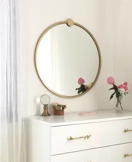 Zrcadlo Gold Metal Ayna 60 cm