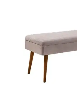 Set s rozkládacím stolem, židlemi a konzolou (6 kusů) Vina Bench 04 0701 - Walnut, Grey