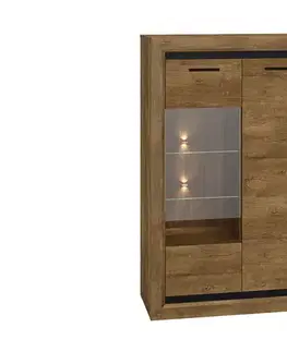 ArtMLM Vitrína BALCA 2601 s LED osvětlením