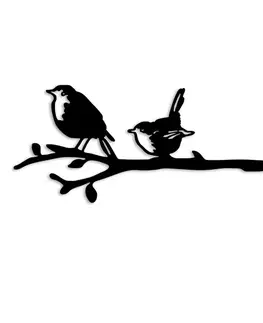 Zahradní dekorace Bird On The Branch 03 - Black