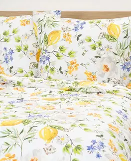 4Home Bavlněné povlečení Lemon Delight, 135 x 200 cm, 80 x 80 cm