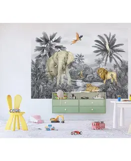 Dětská fototapeta Jungle 252 x 182 cm, 4 díly