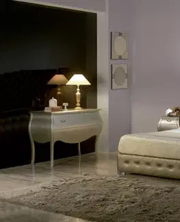 Estila Moderní čalouněná postel Leonor s chesterfield prošíváním as úložným prostorem150-180cm