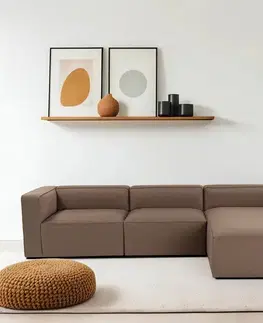 Rohová sedací souprava Mora XL (L1-O1-ChlRight) - Brown