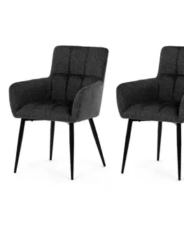 Sada jídelních židlí DCH-P3146 GREY2, 2 ks