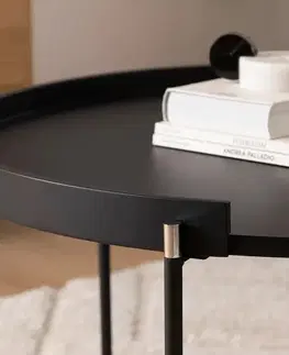 Odkládací stolek Mandy Athracite, 2 ks