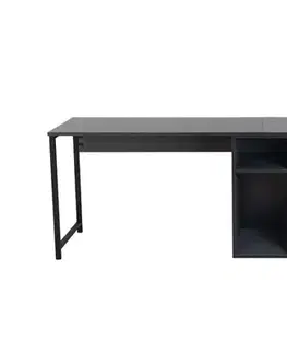 Psací stůl Twin Study Desk - Anthracite, Black
