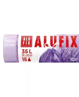 ALUFIX - Pytle na odpad 35l/15 zatahovací vůně levandule 50x60cm