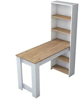 Kosmetický stůl Milano White and Walnut