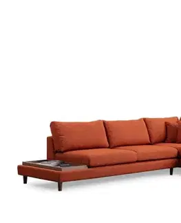 Rohová sedací souprava New Tulip With Pouf - Orange