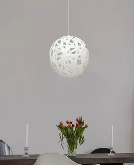 Závěsná stropní lampa 1X60W E27 bílá FRIDA