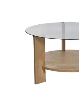 Konferenční stolek Clara - Sapphire Oak, Fume
