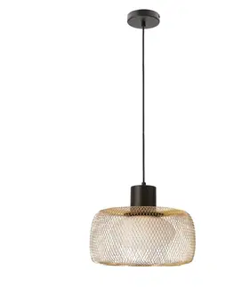Lampa wisząca Sopra 40 czarno złota metalowa nad stół do salonu