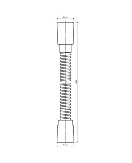 OMNIRES Sprchová hadice, 150 cm grafit /GR/ 023-XGR