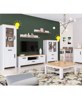 LED osvětlení k vitrínám LANZETTE Tempo Kondela