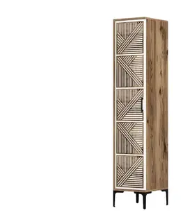 Šatní skříň Kumsal P - Walnut, White