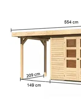 Dřevěný zahradní domek RETOLA 5 Lanitplast