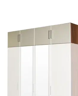 Nástavec ESO 4dveřový 61545 ořech/bílá