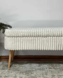 Lavice s úložným prostorem OSLO LINEN TOSCANO