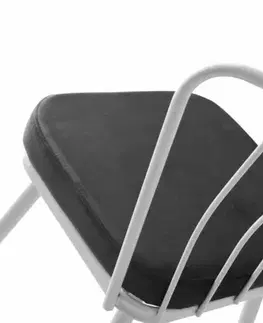 Sada jídelních židlí Yildiz Anthracite and White, 2 ks