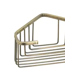 Gedy SMART rohová polička do sprchy, 200x80x151, bronz 2483-44