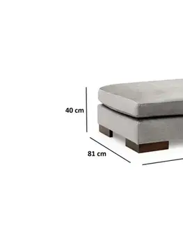 Rohová sedací souprava Tulip Corner Right With Pouf - Light Grey