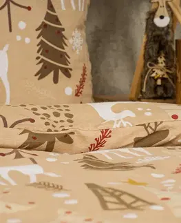 4Home Flanelové povlečení Festive, 140 x 200 cm, 70 x 90 cm
