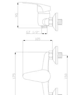 INVENA Sprchová baterie AVA NEW BN-06-001-X