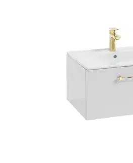 ArtDef Skříňka pod umyvadlo FERATA D80 1S/45 | bílá 80 cm