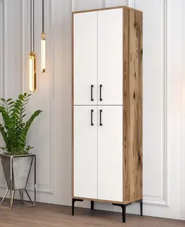 Botník Berlin A - Walnut, White