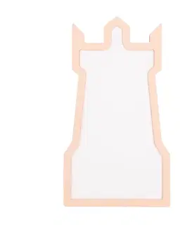 Dětská stolní lampa s věží, LED iQ Kids, růžová