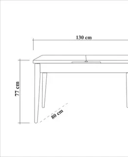 Extendable Dining Table Vina - White