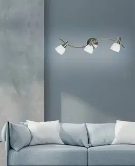 Nástěnná lampa 3X40W G9 nikl chrom bílá SELIA