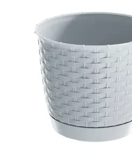 PROSPERPLAST - Květináč Ratolla 25cm bílý