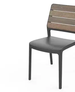 KETER Zahradní židle DEPORTO | walnut / grafit